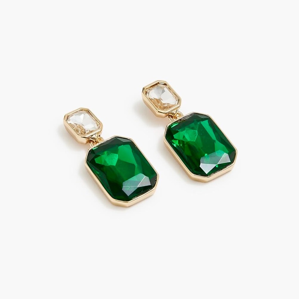 Crystal drop statement earrings NWT